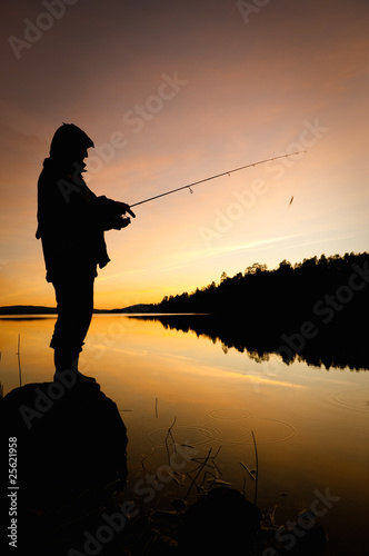 Photo: Fisherman Silhouette Fisherman Silhouette