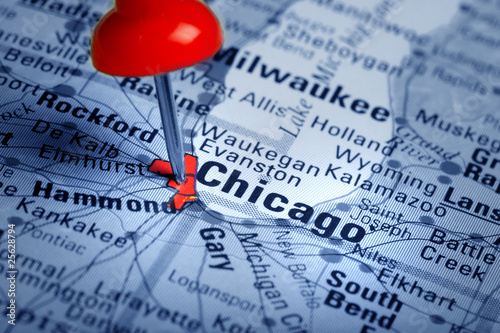 Thumbtack in a Map Thumbtack in a Map
