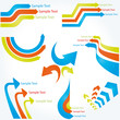 Abstract vector arrow text box templates Abstract vector arrow text box templates