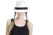 young pretty girl portrait over white background