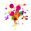 grunge design elements - watercolor paint