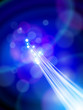 Fiber Optics Color Magical Lights - blue background