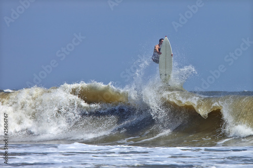Photo: surfer wiping out surfer wiping out