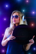 Beautiful girl listening to music Beautiful girl listening to music