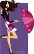 girl with umbrella