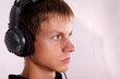 guy and headphones