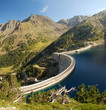 Dam of Cap-de-Long lake in French Hautes-Pyrenees Dam of Cap-de-Long lake in French Hautes-Pyrenees
