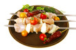 raw chicken kebabs