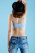 Blue jeans backside Blue jeans backside