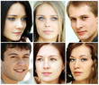 Portrait of beautiful young people