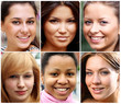 Portrait of beautiful young women