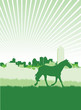 cityscape and countryside background