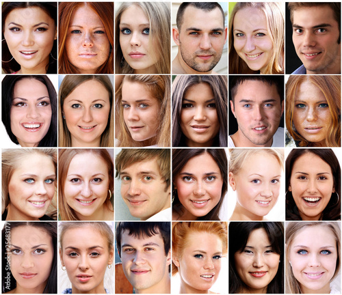 Photo: Portrait of beautiful young people Portrait of beautiful young people