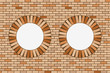 round brick windows