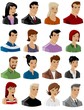 set of vector peoples icons set of vector peoples icons