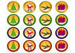 Weihnachts Buttons