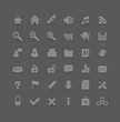 modern web icons - gray series