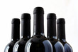 Bottiglie di vino rosso italiano, close up