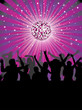 Nightlife in the disco club. Nightlife in the disco club.