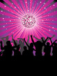 Nightlife in the disco club.