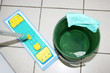 Swab and a pail in the office