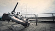 Anchor monument on Hanburg Harbor