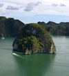 Tourist Junks in Halong Bay, Vietnam. Tourist Junks in Halong Bay, Vietnam.
