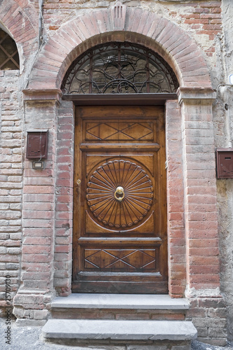 Photo: Wooden door. Wooden door.