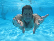 swimming underwater photo swimming underwater photo