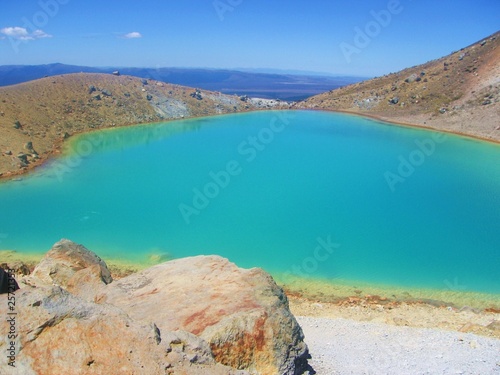 Photo: New Zealand - volcanic emerald lake New Zealand - volcanic emerald lake