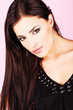 Pretty woman with long hair Pretty woman with long hair
