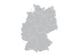 Vektor: Deutschlandkarte in 3D Deutschlandkarte in 3D