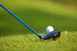 Photo: A golf club on a golf course A golf club on a golf course