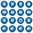 Musik-Buttons blau