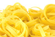 Fettuccine Pasta Macro Closeup Isolated
