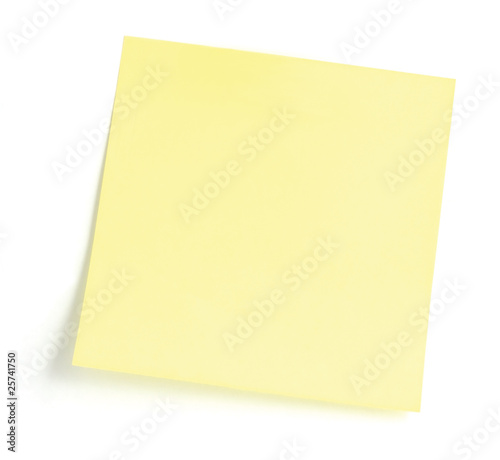 Photo: Blank Yellow To-Do List Sticker Closeup isolated Blank Yellow To-Do List Sticker Closeup isolated