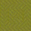 Seamless geometric ornament.Optical Illusion