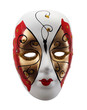 theatre mask isolated on white