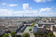 Skyline of Paris: Eiffel, Seine, Louvre, Defense; St Chapelle...