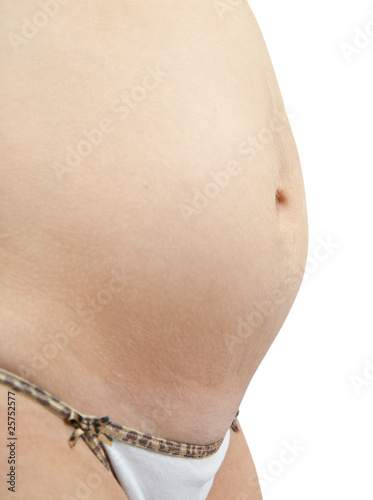 Photo: Belly of 4 months pregnant woman Belly of 4 months pregnant woman