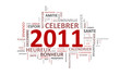 2011 entourés de mots