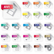 Set of icons for file extensions Set of icons for file extensions