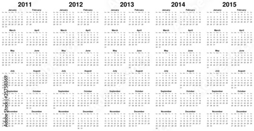 2014, 2015 from Alex White, Royalty-free vector #25758369 on Fotolia