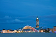 Der Leuchtturm von Warnemünde.