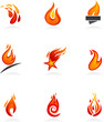 Vektor: Fire icons - 2 Fire icons - 2