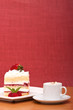 Photo: Strawberry cake with cappucino Strawberry cake with cappucino
