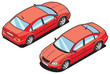 isometric image of a car