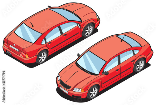 Vecteur : isometric image of a car isometric image of a car