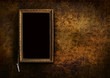 Old menu board with grungy floral background Old menu board with grungy floral background