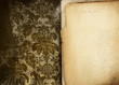 Vintage floral background with old papers Vintage floral background with old papers